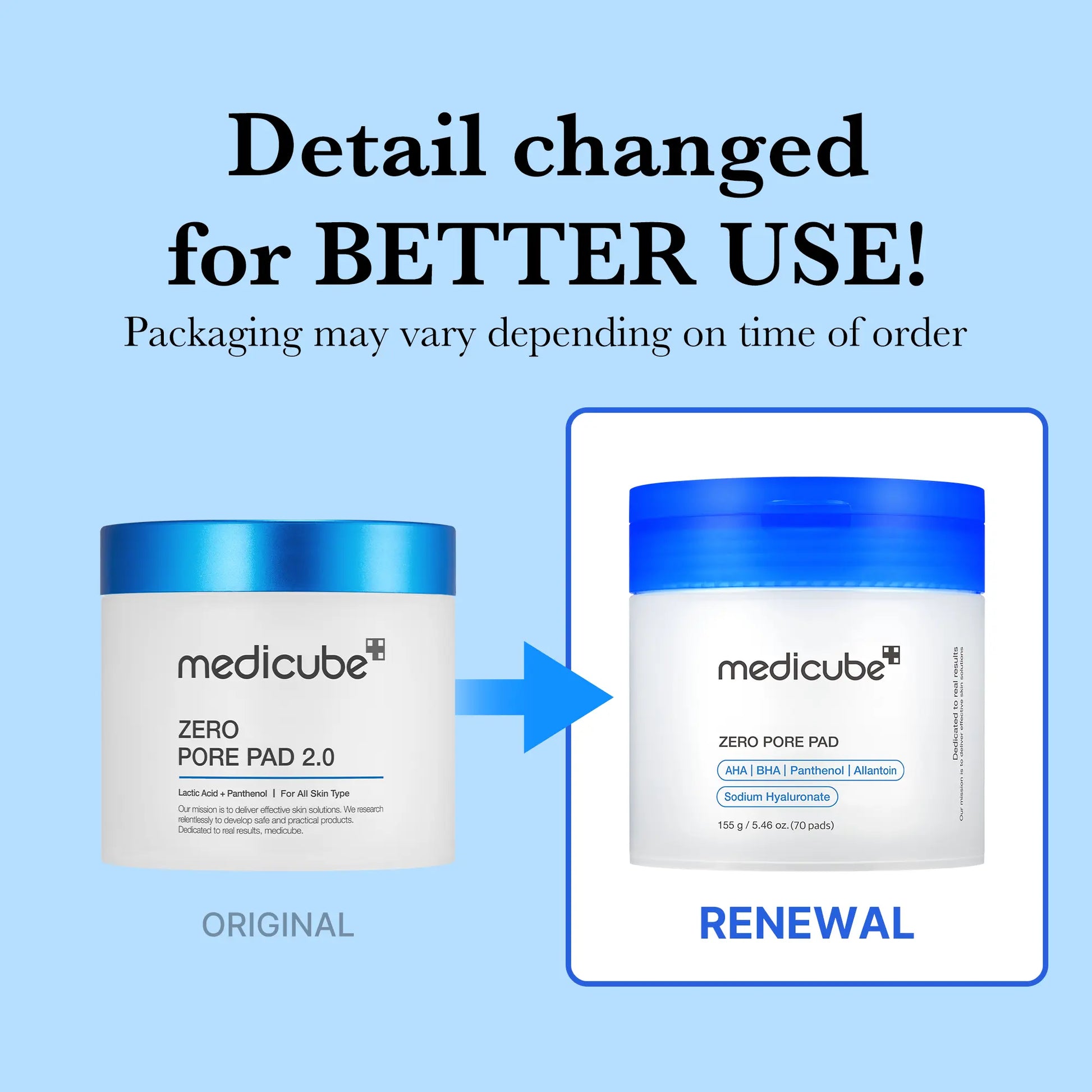 [Medicube] Zero Pore Pads (AHA + BHA) | Korean No.1 Viral Toner Pads