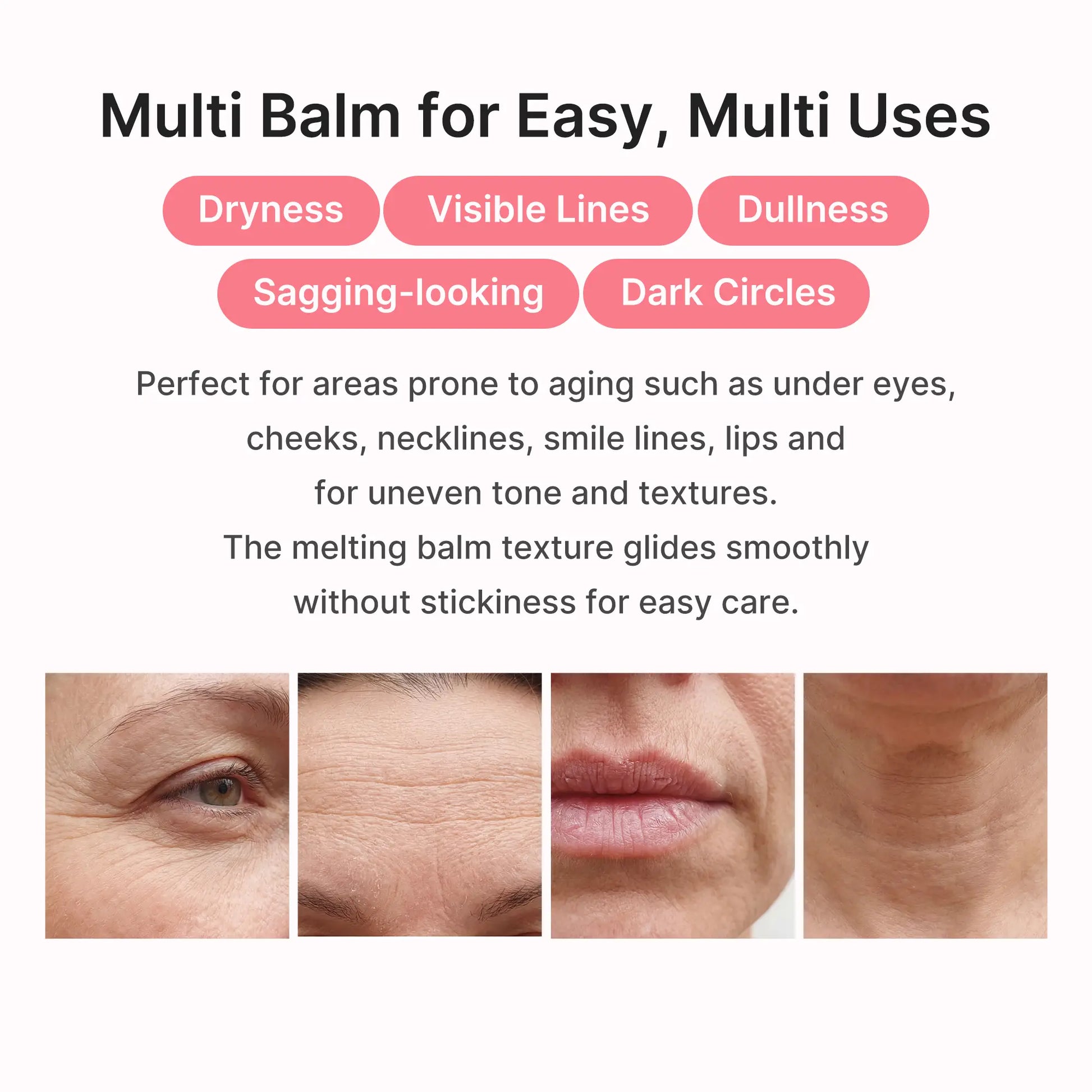 Medicube PDRN Pink Collagen Volume Multi Balm - Youthful Skin Solution for Fine Lines, Firming, and Anti-Aging Care | All-in-One Treatment for Under-Eyes, Neck, Forehead, Smile Lines, and Lips | Korean Skincare Essential