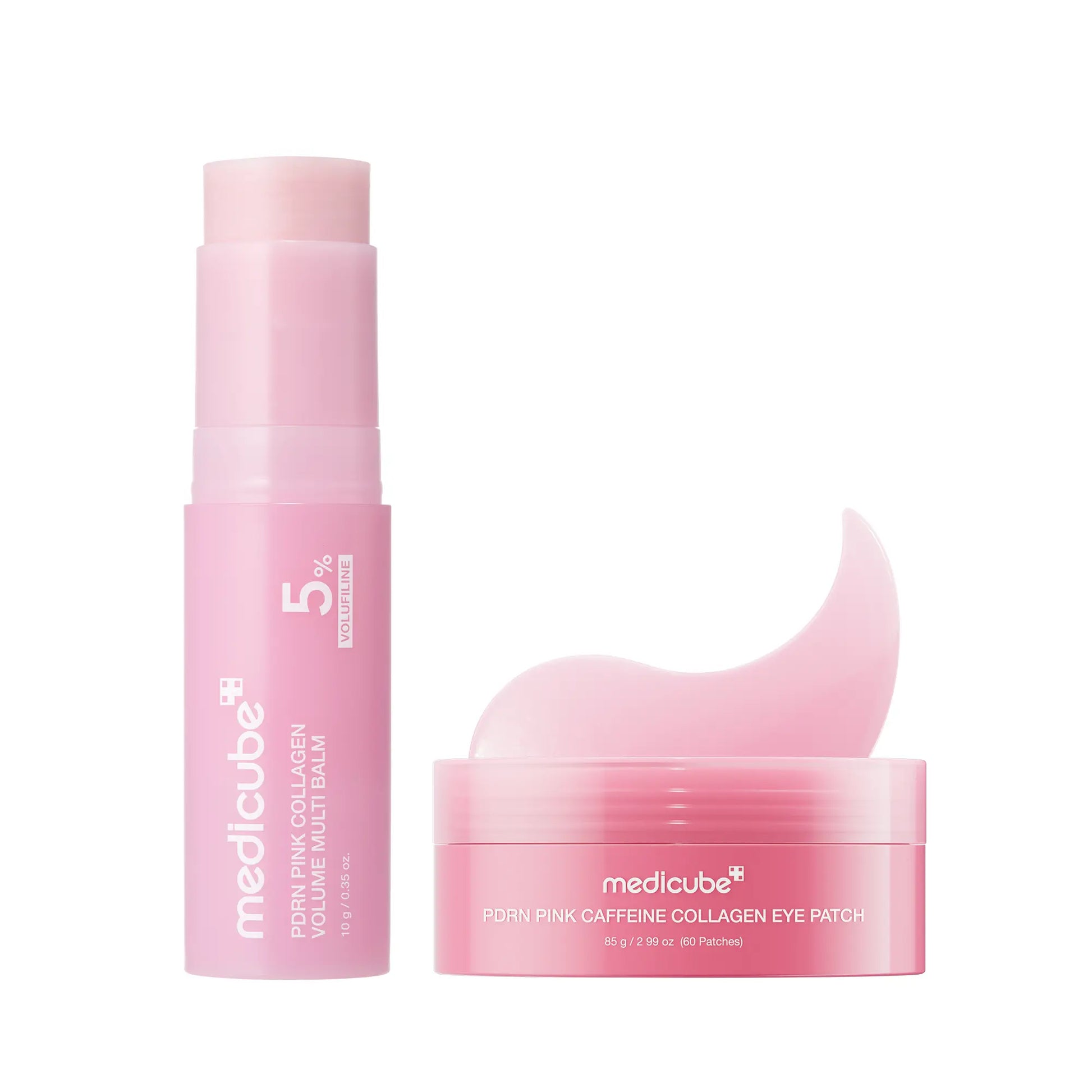 Medicube PDRN Pink Collagen Volume Multi Balm - Youthful Skin Solution for Fine Lines, Firming, and Anti-Aging Care | All-in-One Treatment for Under-Eyes, Neck, Forehead, Smile Lines, and Lips | Korean Skincare Essential