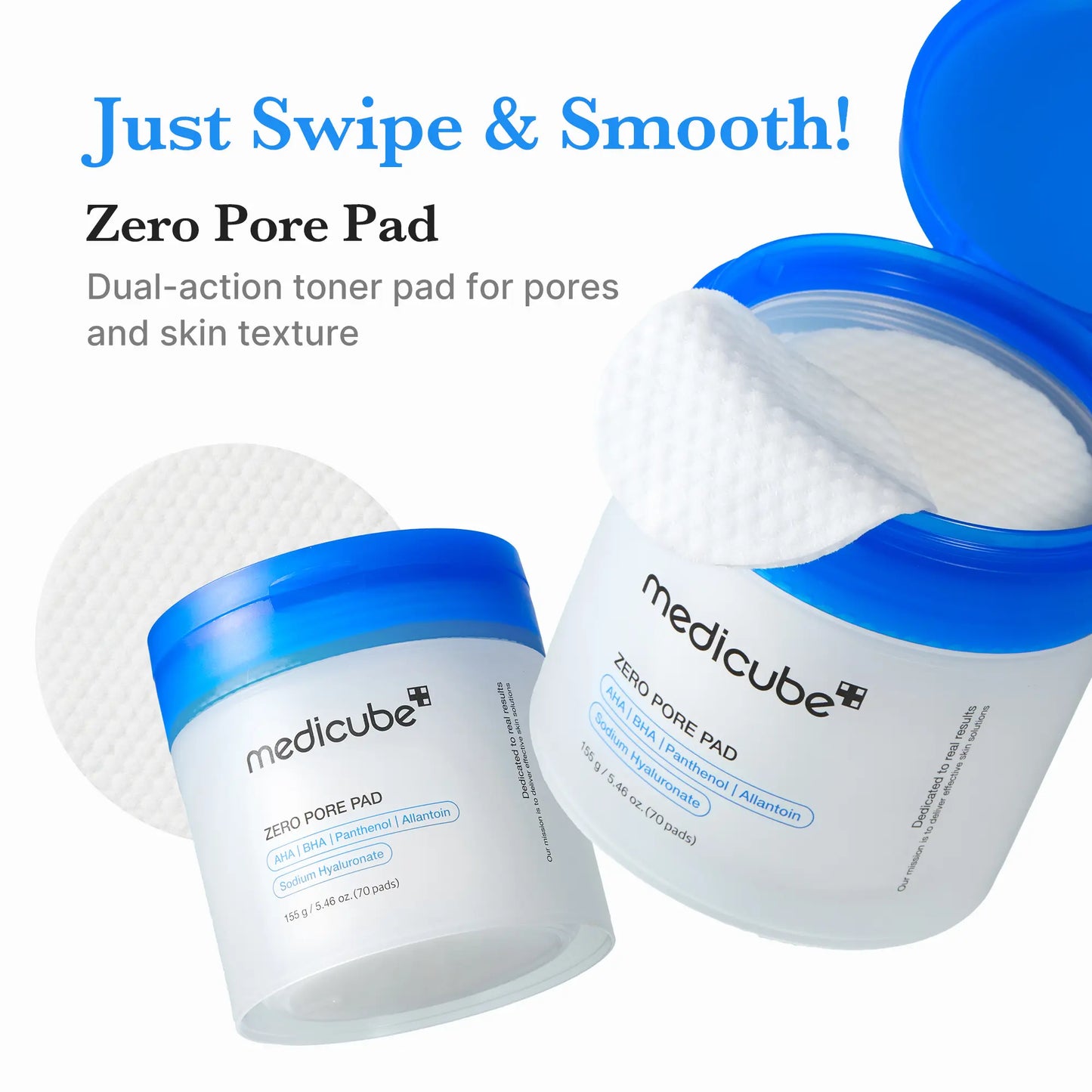 [Medicube] Zero Pore Pads (AHA + BHA) | Korean No.1 Viral Toner Pads
